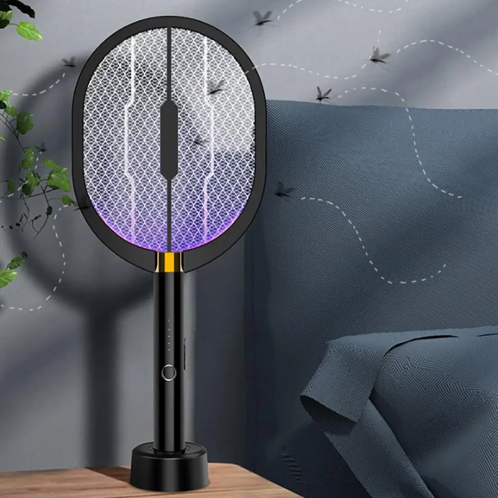 

Bug Zapper Mosquito Swatter 2 in 1 Electric Mosquito Zappers USB Rechargeable Electric Fly Swatter for Home Outdoor