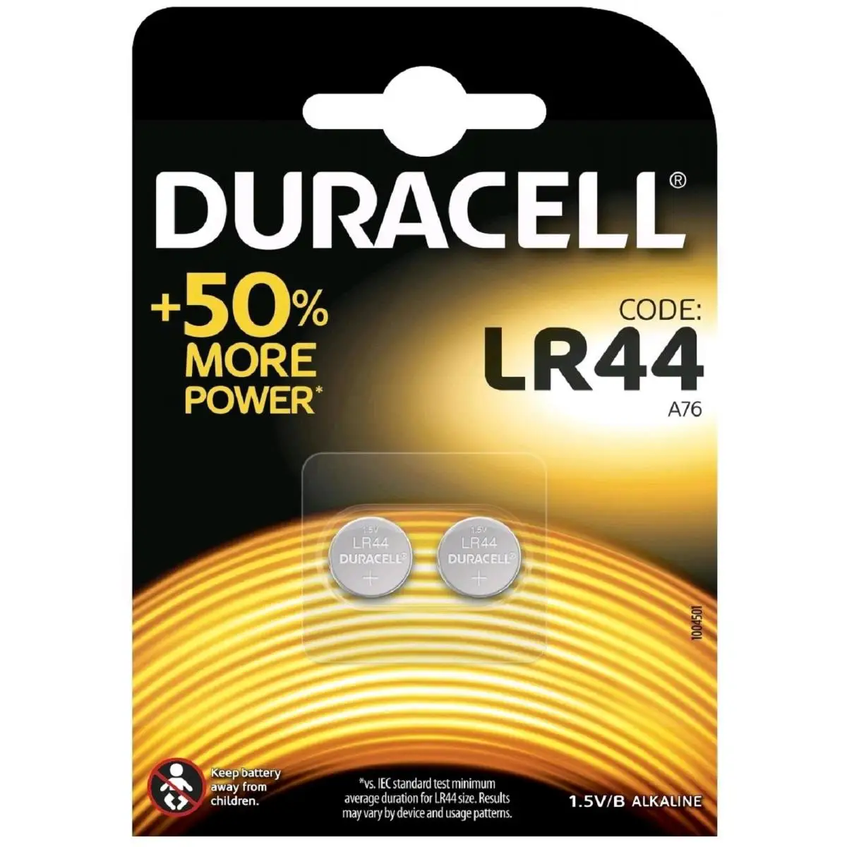 

Duracell button batteries original alkaline battery LR44 1,5V blister 2X units