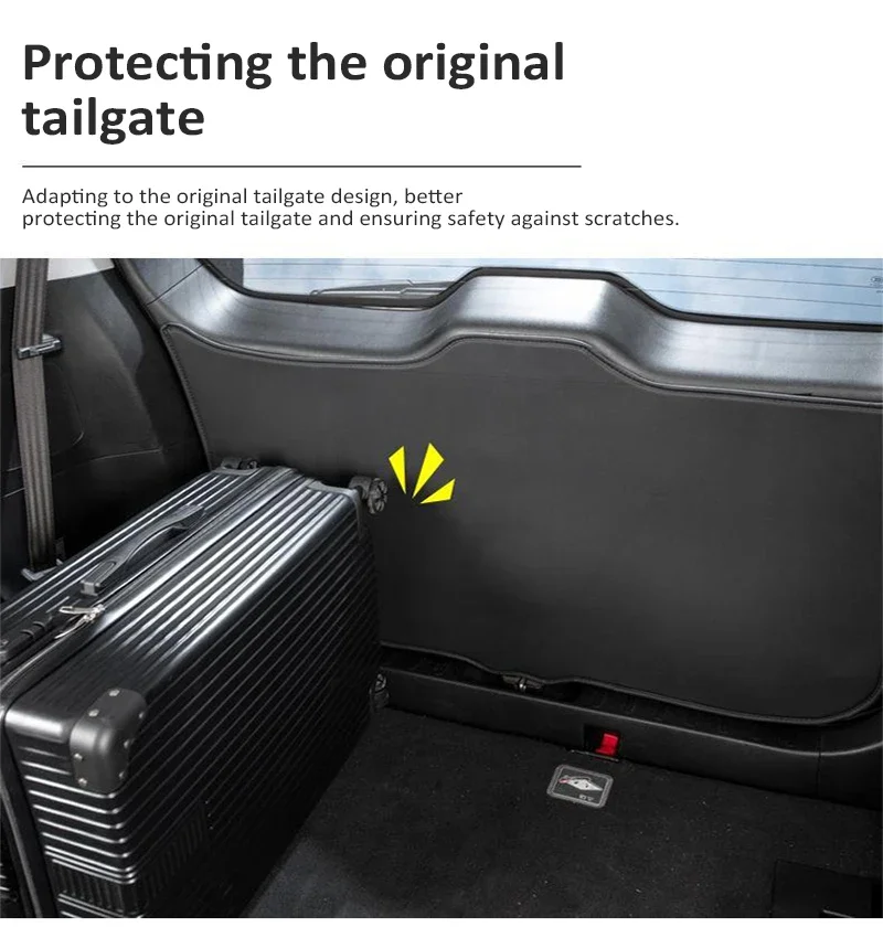 Кожаные автомобильные накладки на двери заднего багажника для BYD Song Plus 2020 ~ 2026