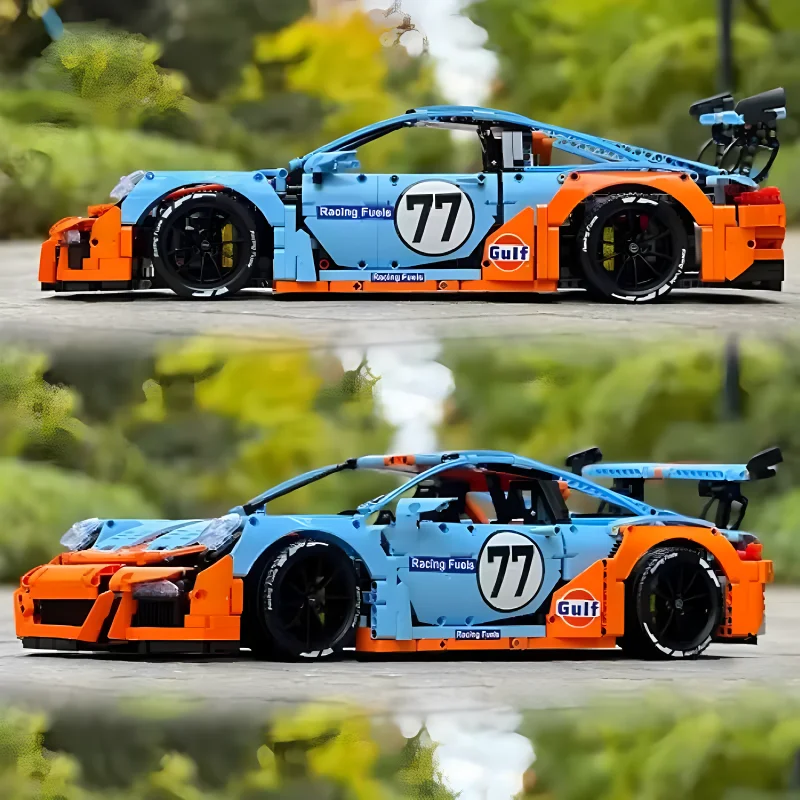 MOC 3333D технический супер спортивный автомобиль модель гиперкара совместимая 42056