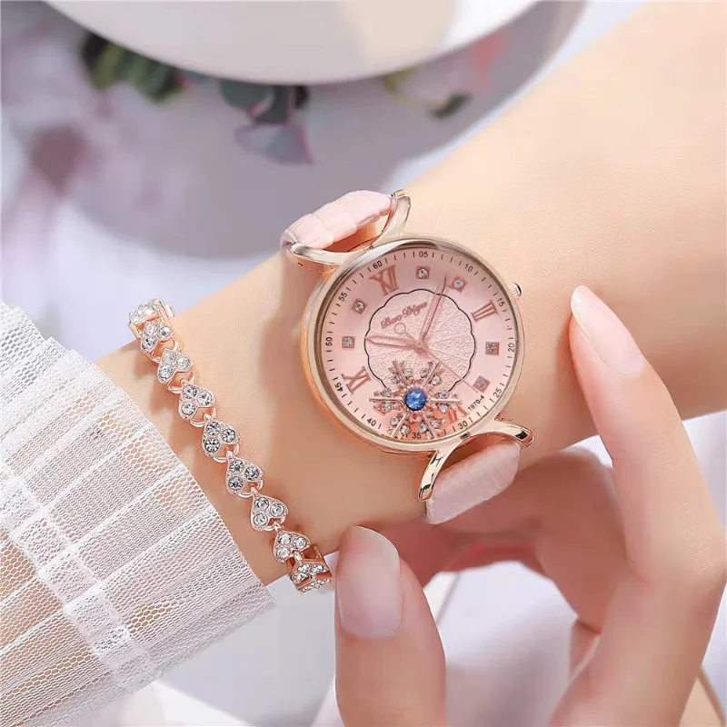 

Luxury Women Watches Wrist Watches Diamond Bracelet New Watch Ladies Diamond Flower Gift Watches for Women Relojes Para Mujer