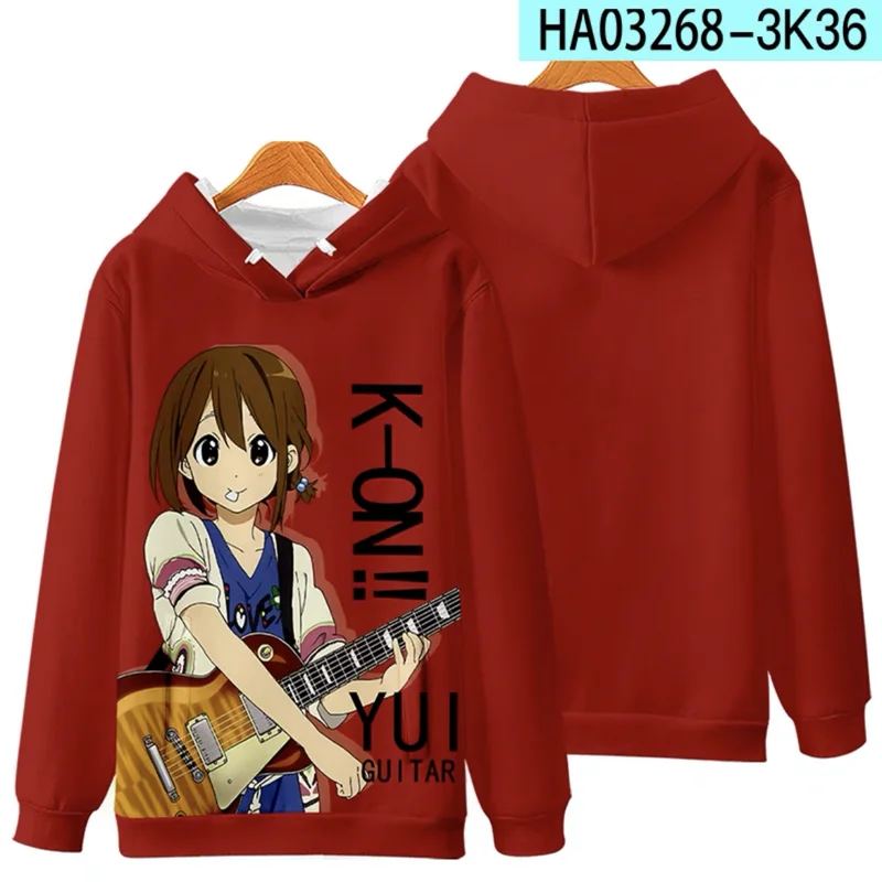 

Cute K-ON! 3D Men/Women Japanese Anime Hoodies Sweatshirt Long Sleeves Pollover Plus Size Men-Clothes