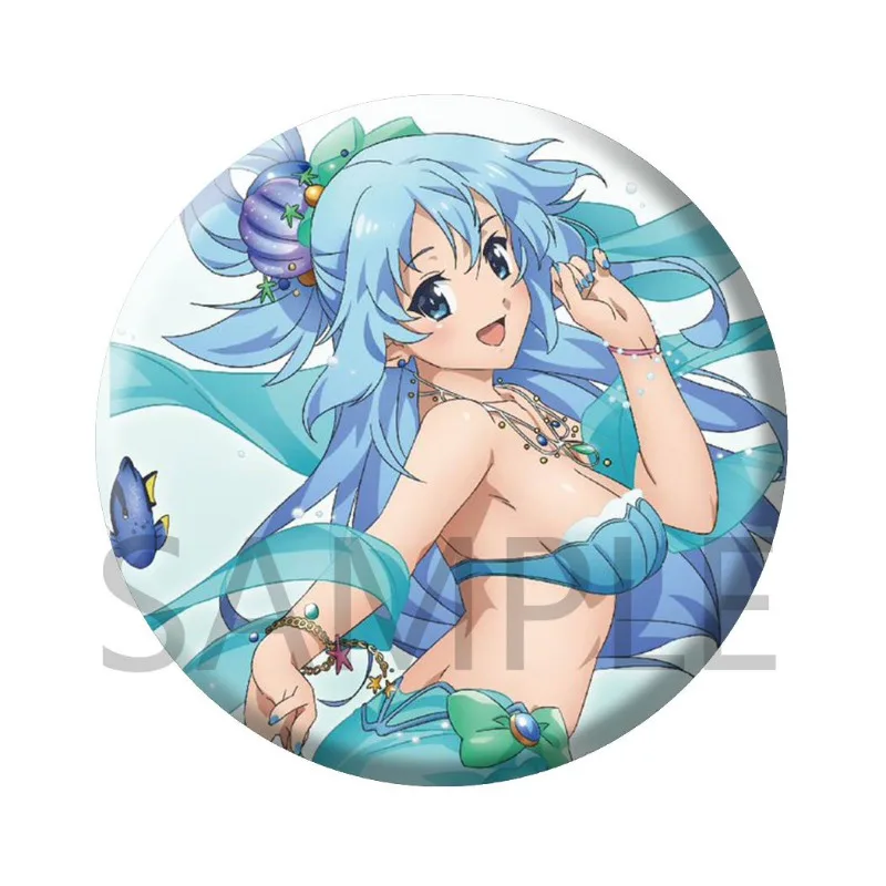 Женская Брошь KonoSuba значки мужские эмалированные булавки начальная Мода подвеска