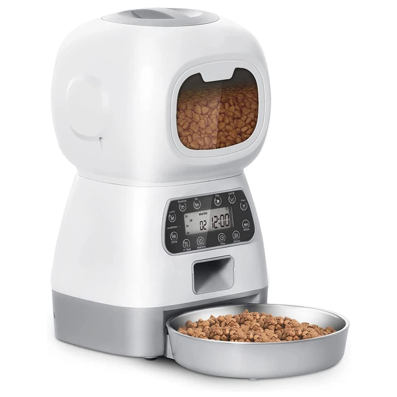 

Pet Automatic Feeder Robot Type Intelligent Timing Quantitative Automatic Feeding Dispenser Cat Dog Feeding Bowl