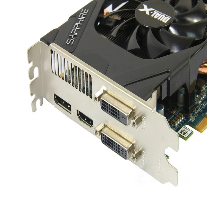 Оригинальный чип видеокарты SAPPHIRE Radeon HD7850 2 ГБ/2048 МБ 256Bit GDDR5 HD6850 GTX AMD Настольный ПК
