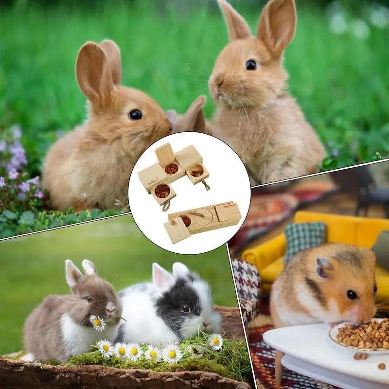 2 шт. деревянные свинки для кроликов