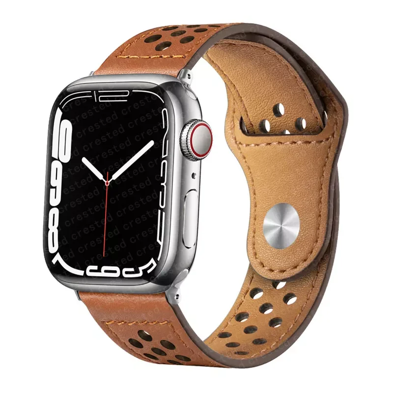 Кожаный ремешок для Apple watch band 44 мм 40 45 41 42 38 iwatch 3 4 5 6 se браслет apple series 7 |