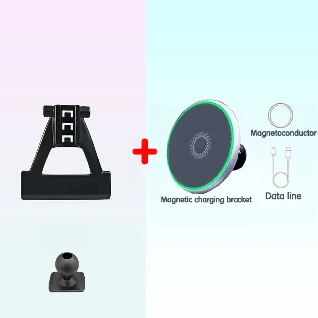 

Магнитный держатель для телефона 15 Вт, беспроводная зарядка, подставка для телефона MagSafe, поддержка телефона на заказ для BMW 5 серии 525i 530i G30 2018-2022