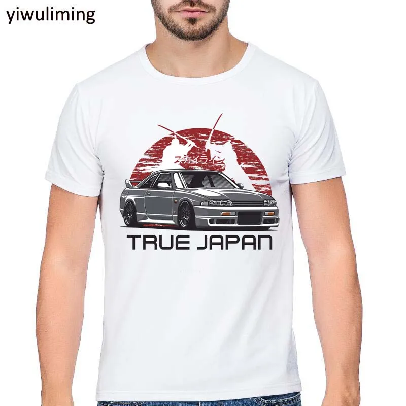 Summer O-Neck Men'S T-Shirt Fashion New T-Shirt ture Japanese Car Skyline 2000 R34 Gtr Evolution Jdm Tee Shirts For Men