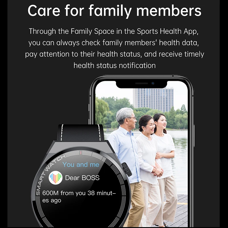 Смарт-часы мужские водонепроницаемые с поддержкой NFC 360*360 пикселей |