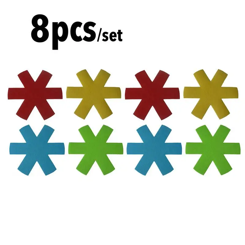 Pcs Pot  Pan Protectors Colorful Premium Divider Pads Placemat For Dining Table To Prevent Scratching Protect Surfaces