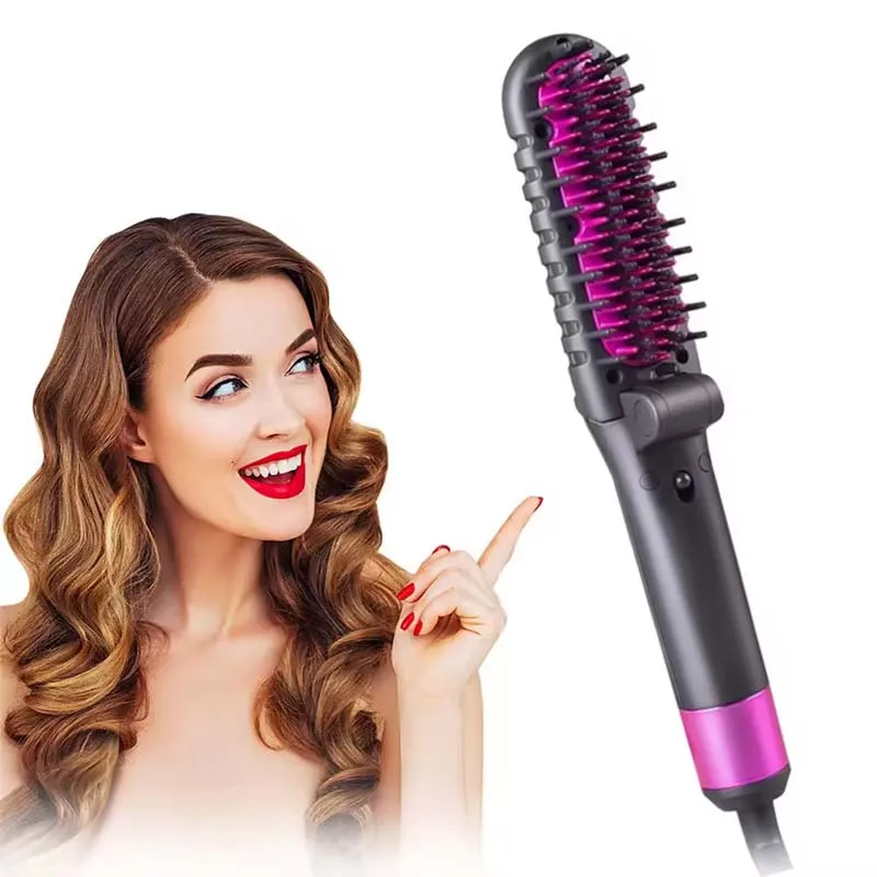 Электрический Портативный Выпрямитель Для Волос Щетка С Быстрым Нагревом