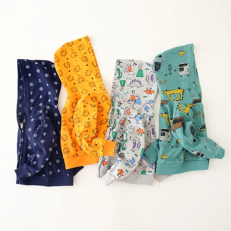 

Children Clothes Autumn Winter Kids Cotton Hoodeis Casual Cartoon Zipper Long Sleeves Sweaters for Boys Girls Infant Tops Coat