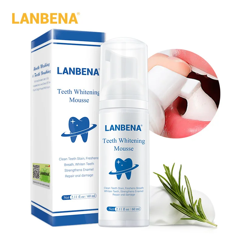 

LANBENA Teeth Whitening Mousse Toothpaste Dental Oral Hygiene Remove Stains Plaque Teeth Cleaning Tooth Teeth Whitener Tool