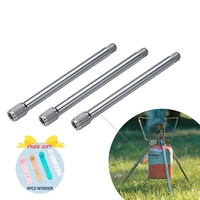 campingmoon outdoor stove accessories threaded aluminum alloy expansion frame extension rod outdoor camping stove accessories