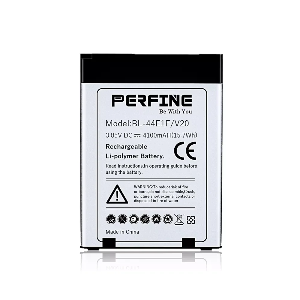 

Perfine V20 Battery 4100 mAh BL-44E1F Replacement For Mobile Phone V20 H915 H910 H990N US996 F800L
