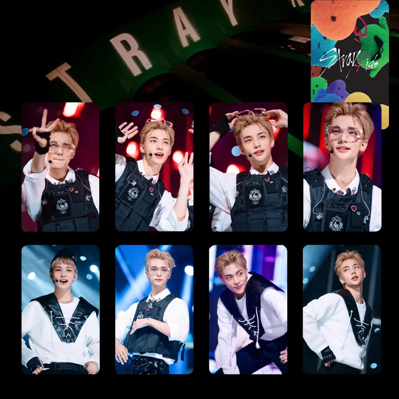 

8 Pcs/Set Stray Kids MAXIDENT Postcards New Album Wholesale Lomo Cards High Quality HD Double Side Print Photo Cards Fans Gifts