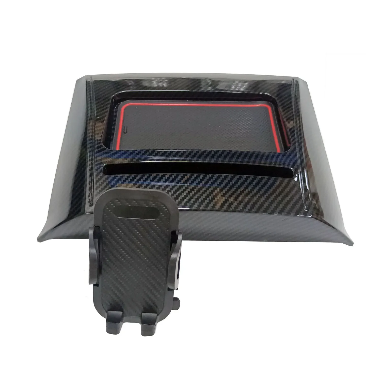 Органайзер на приборной панели центральной консоли автомобиля с держателем для