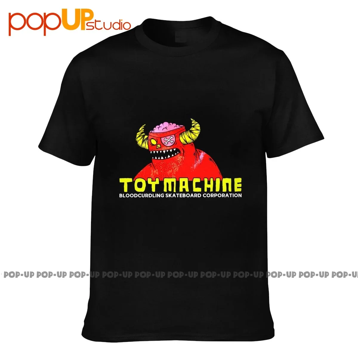 PEDRAZA футболка Toy Machine Skateboarding 90S Bloodcurdling Monster хлопок