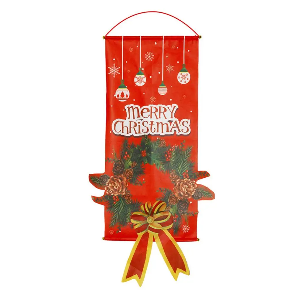 

Счастливая фотография, снеговик, подвесные ножки, баннер, флаг, Рождественский Декор для двери