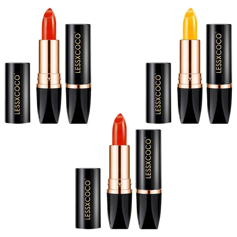 

Color Changing Lip Balm Nutritious Moisturizing Lip Gloss Long Lasting Water Proof Non Stick Smooth Texture Easy Wear Lip Balm