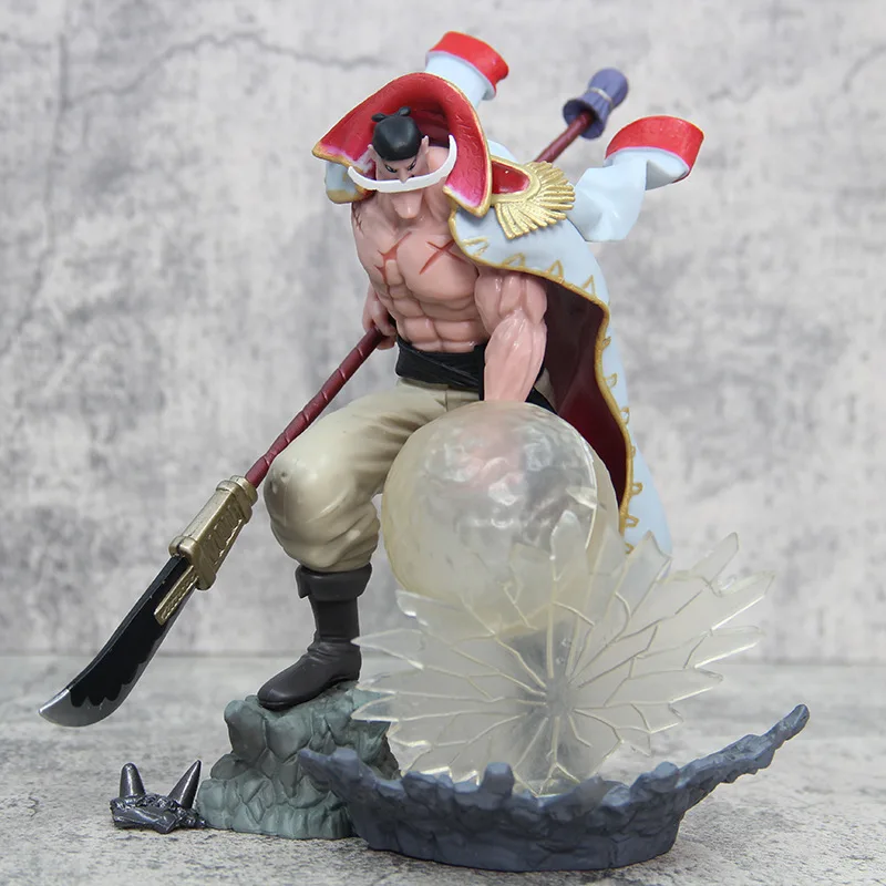 

One Piece Edward Newgate Action Figure Toys Figuras Anime WHITE BEARD Manga Figurine 22cm GK Statue Collection Model Ornaments