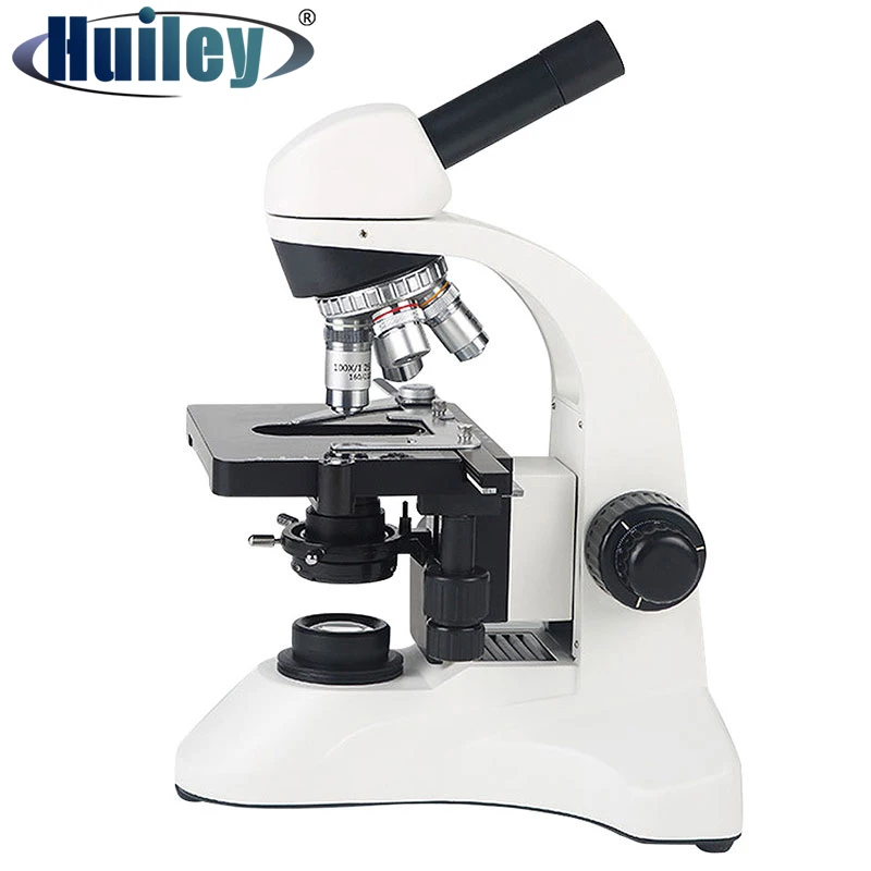 

2500X Biological Microscope Monocular Microscope Professional Teaching Experiment Optical Microscope with LED Light Illumination