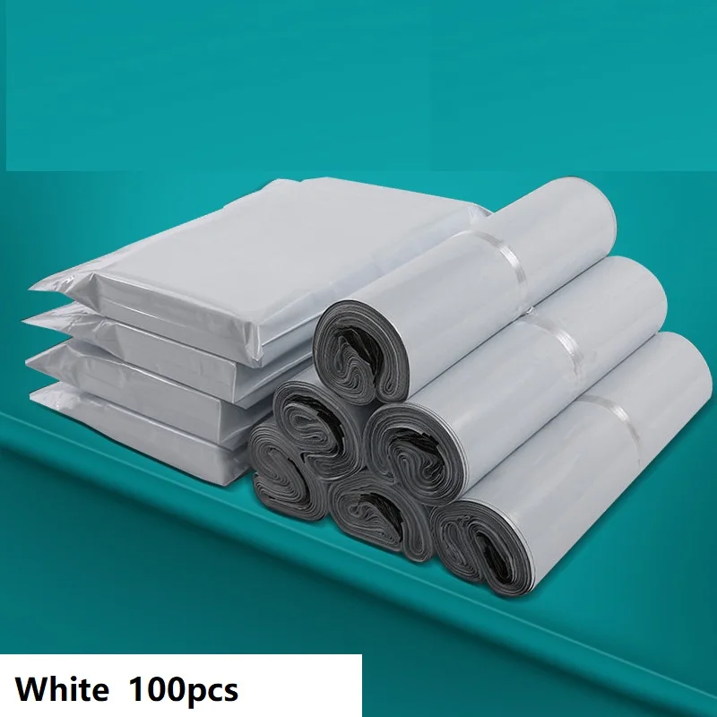 Kup 100 Sztuk 38x52cm Poly Mailers Bardzo Duża Wysyłka Odzież Silne Adhensive Torebki Wysyłkowe Dla Małych Firm Koperty