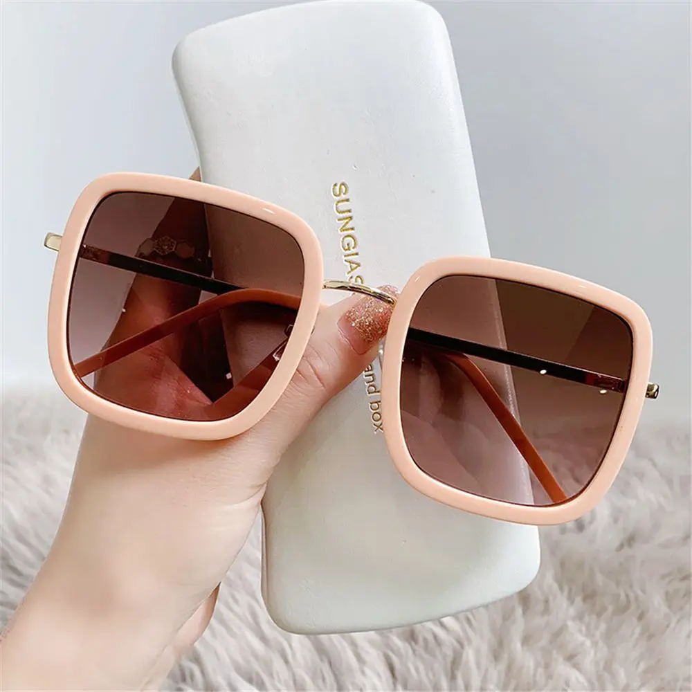 

Luxury Trendy UV400 Square Men Shades Women Sun Glasses Street Eyewear Oversized Sunglasses