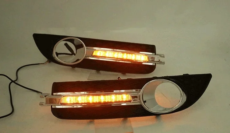 eOsuns светодиодные дневные ходовые огни drl для Buick Regal opel insignia 2009-2012 с динамическим