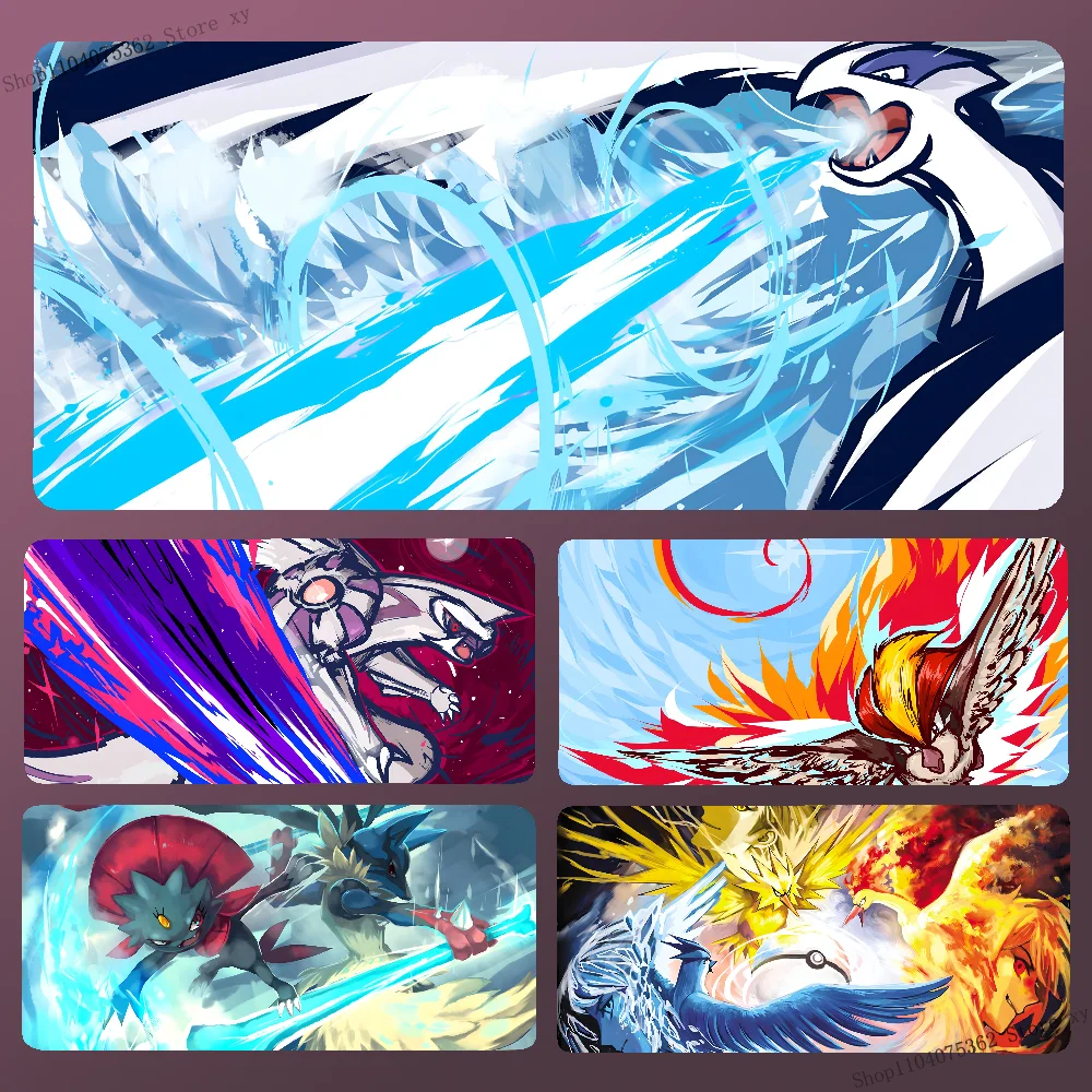 P-Pokemon Mousepad Large Computer Gaming Accessories MousePads Desk Mats Anti-slip Laptop Soft Mouse Pad