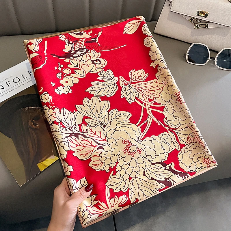 

Роскошные брендовые модные летние женские мягкие шелковые шарфы женская шаль платок Дамский палантин пляжная парео