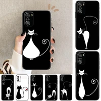 black cat animal phone case for xiaomi mi 11 lite pro ultra 10s 9 8 mix 4 fold 10t 5g black cover silicone back prett