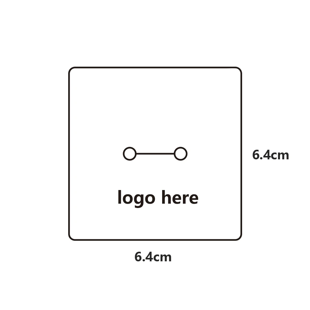 100/500/1000PCS White Self-Adhesive Kraft Paper Personalize Logo Custom Jewelry Card Earrings Necklace Bracelet Holder Display