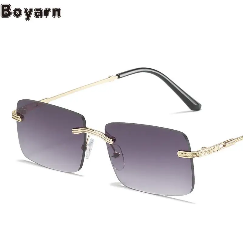 Boyarn New Gafas De Sol Square Small Frame Sunglasses Men's And Women's Retro Borderless Ocean Film Trend |