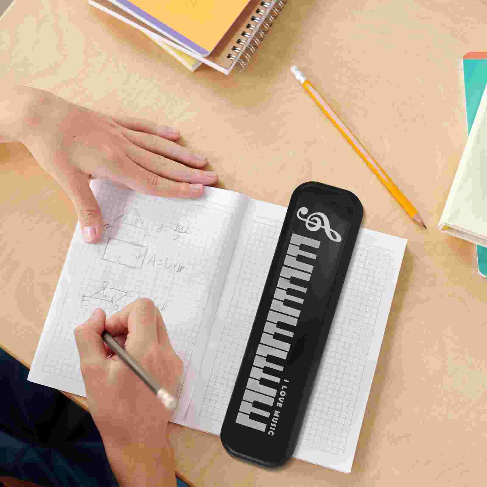 

Stationery Box Piano Pen Case Small Portable Makeup Brush Storage Case Case