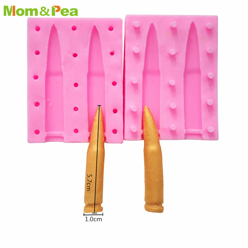 

MPA0758 силиконовая форма в форме пули, каштановая паста, шоколадная декоративная помадная форма, инструменты для украшения торта