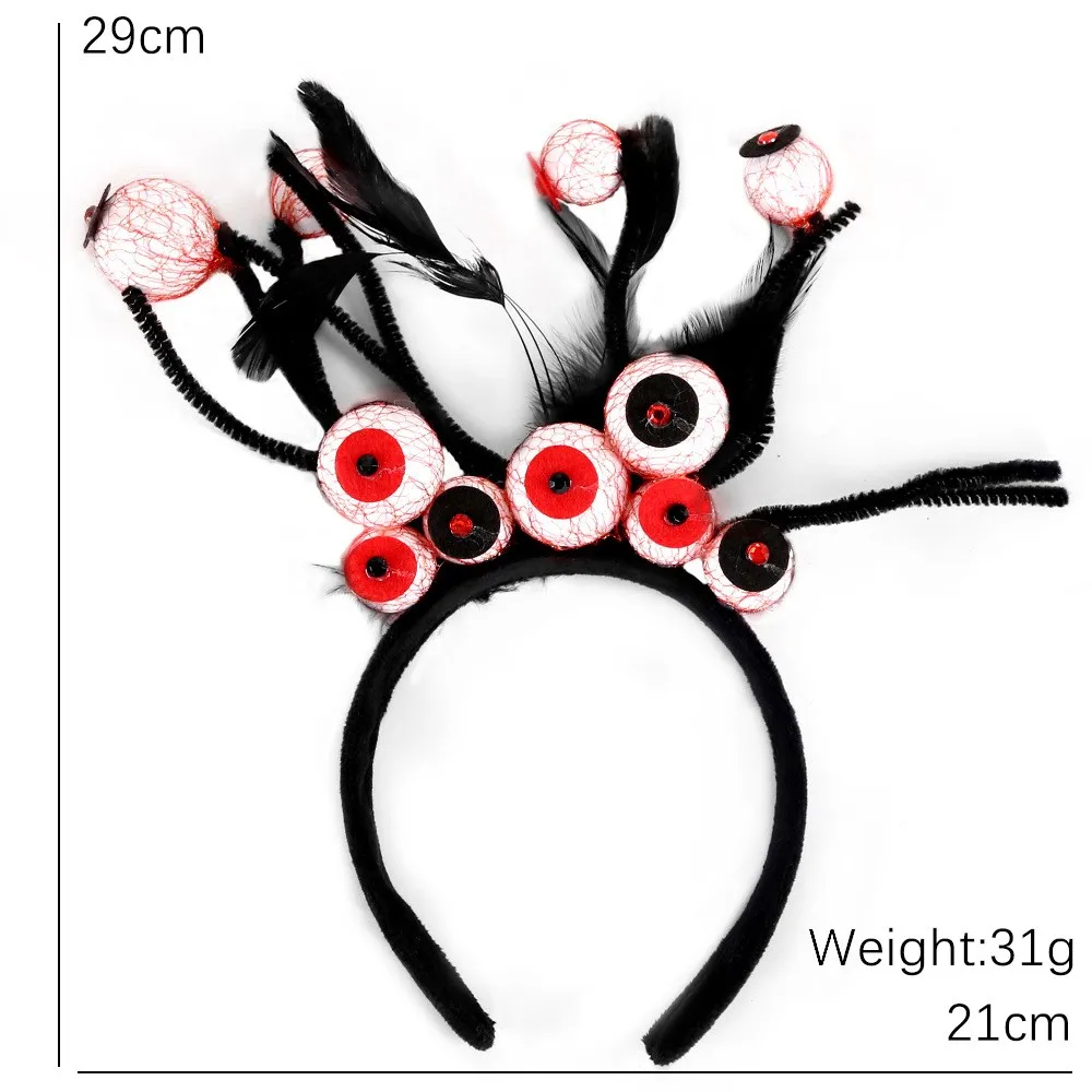 

Новинка 2022, головная повязка с глазным яблоком на Хэллоуин, темный страх, искусственные украшения для волос для женщин и девушек