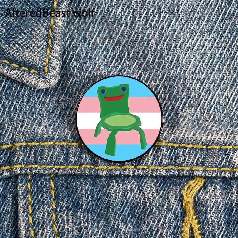 Transgender Flag Pin Custom Cute Brooches Shirt Lapel Teacher Tote Bag Backpacks Badge Gift Brooches Pins For Women