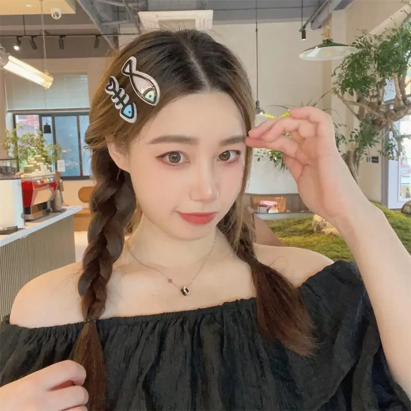 10/5/3/1 шт. заколка для волос с изображением маленькой рыбки сердце девушки детская