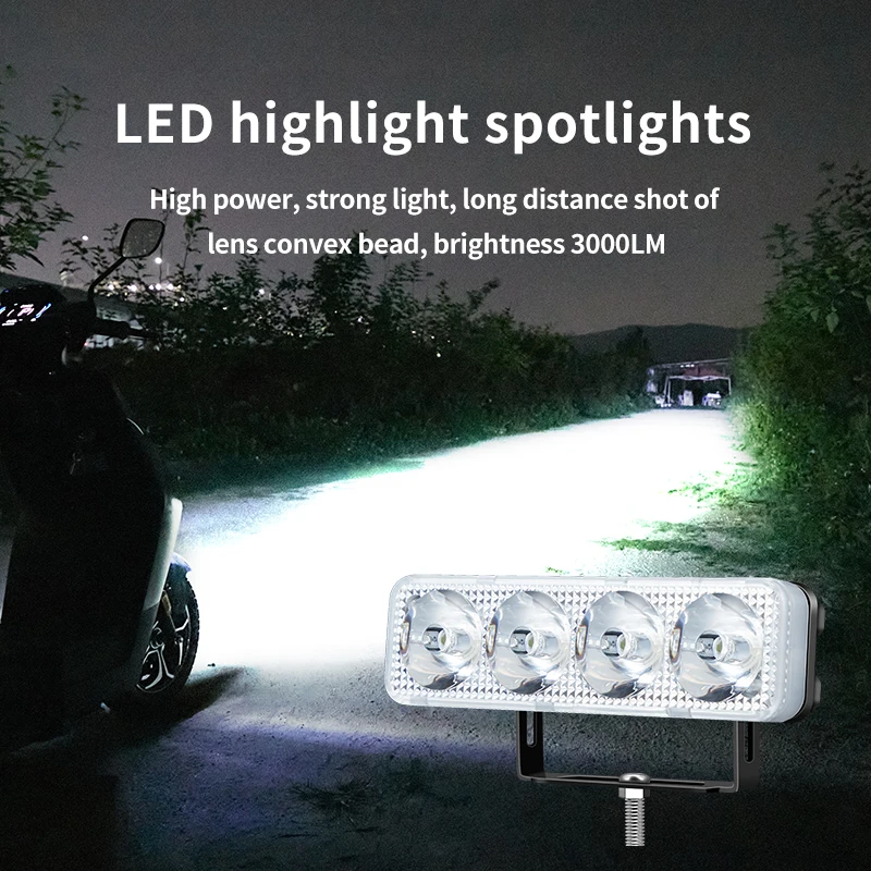 2 шт. Светодиодный прожектор для мотоцикла
