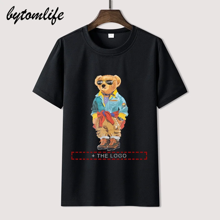 

2023New sunglasses tooling Ralph cartoon cowboy bear T Shirt For Men Limitied Edition unisex Cotton Amazing Short Sleeve Tops