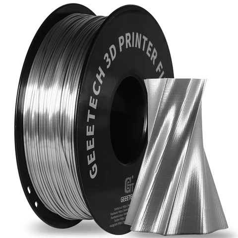Филамент для 3D-принтера Geeetech, чистый пластик пла ПЭТГ, 1,75 мм, 1 кг (фунта), без спутывания, материалы для 3d-печати, вакуумная упаковка