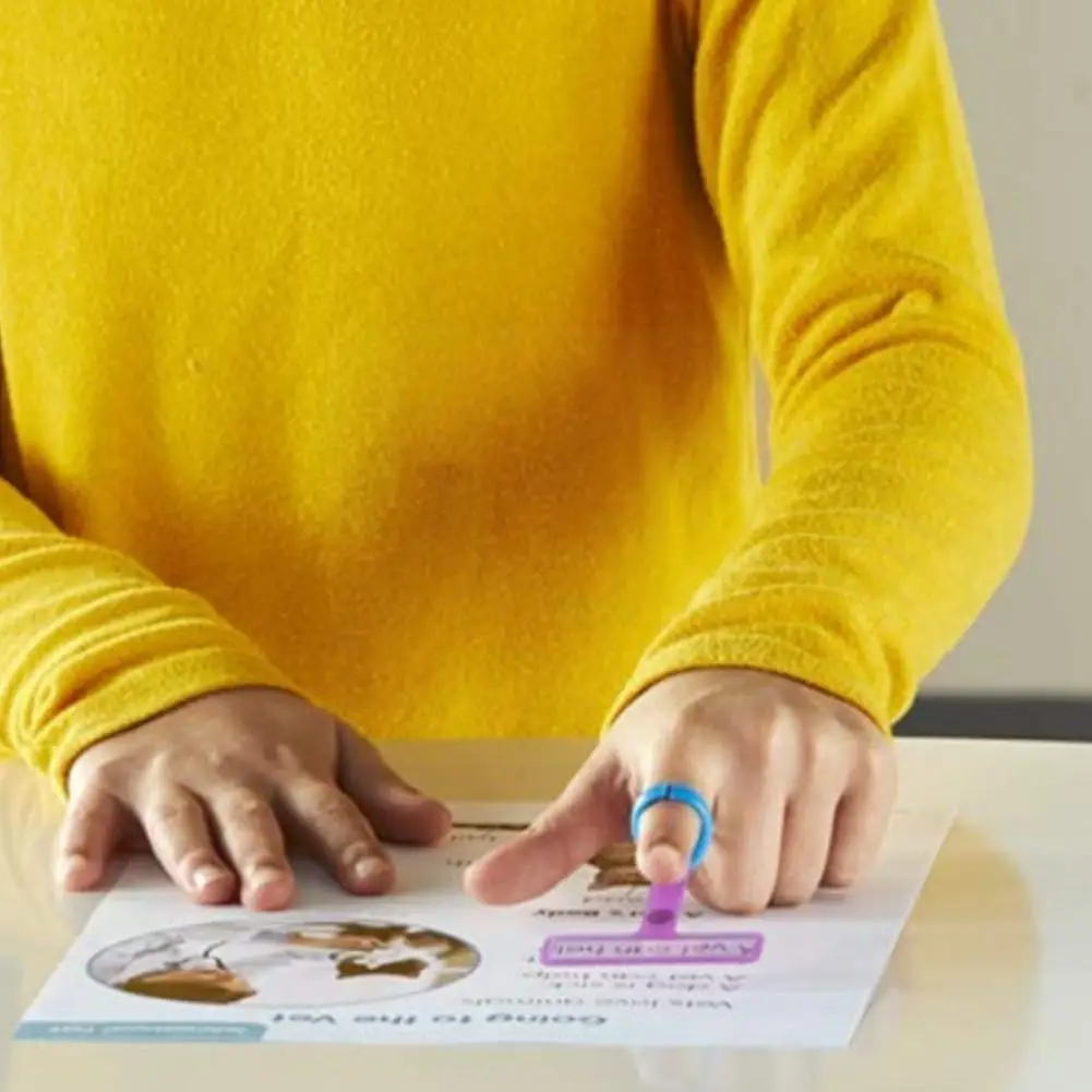 

Guided Reading Strips Finger Focus Highlighter Dyslexia Tools For Kids Hyperactive Early Readers Children Reading Magnifier H6U3