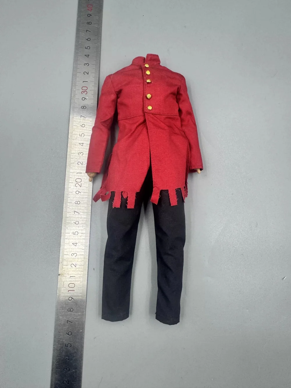 Фото HAOYUTOYS HHMODEOL COOMODEL Масштаб 1/6, винтажный костюм старинного воина-стражника с пальто для фигурки 12 дюймов №5