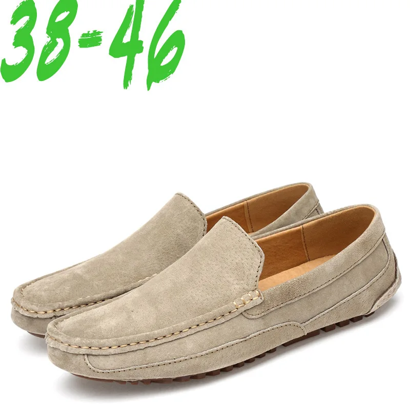 

Suede Leather Man Loafers Luxury 2021 Casual Shoes For Men Boat Shoes Handmade Men Slipon Driving Shoes Male Moccasins zapatos