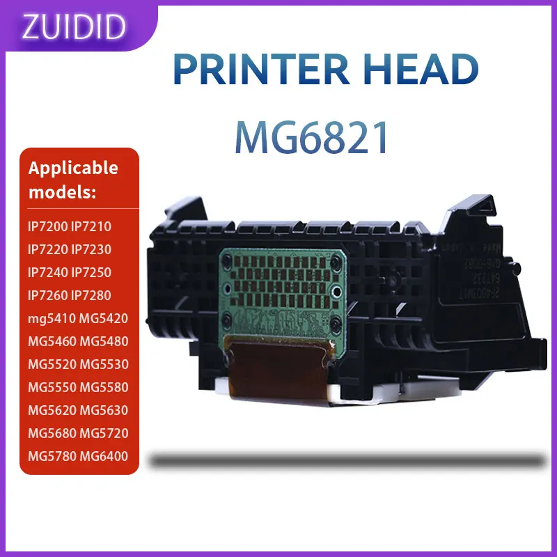 

Печатающая головка MG6821, печатающая головка для Canon QY6 0082 MG6822 MG5721 MG5751 IP7200 IP7210 IP7220 IP7230 IP7240 IP7250 IP7260 IP7280