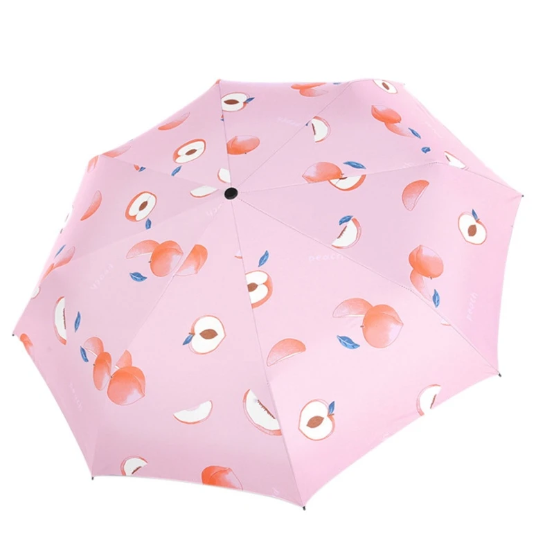 

Автоматический Солнечный мини-зонт для путешествий с защитой от ультрафиолета складной зонт для мужчин и женщин Зонт с фруктами