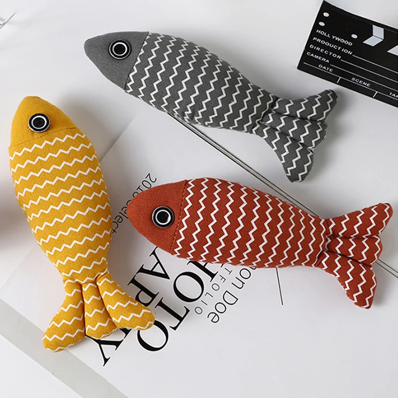 

Funny Cat Toy Fish Interactive Soft Simulation Fish Cat Toy With Catnip Toy Cats Chew Bite Toys Cat Chewing Playing Cat Supplies