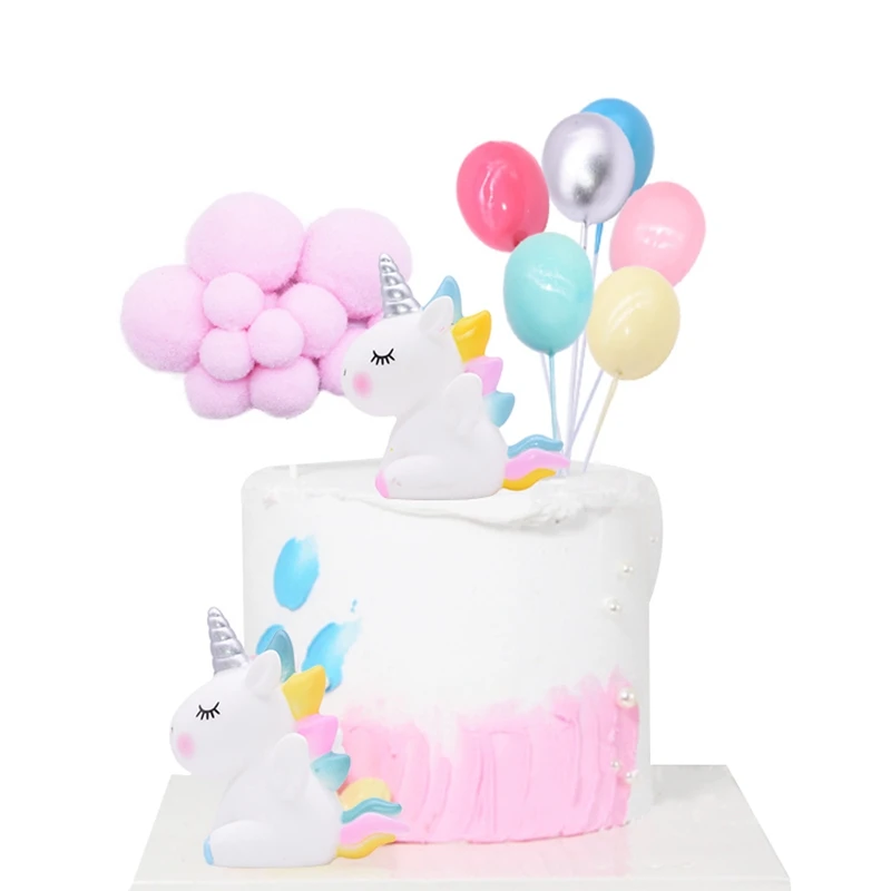 

Rainbow Unicorn Cake Topper Wedding Birthday Party Cake Decoration Kids Favors Cake Flags Cupcake Topper Unicorn Party Supplies